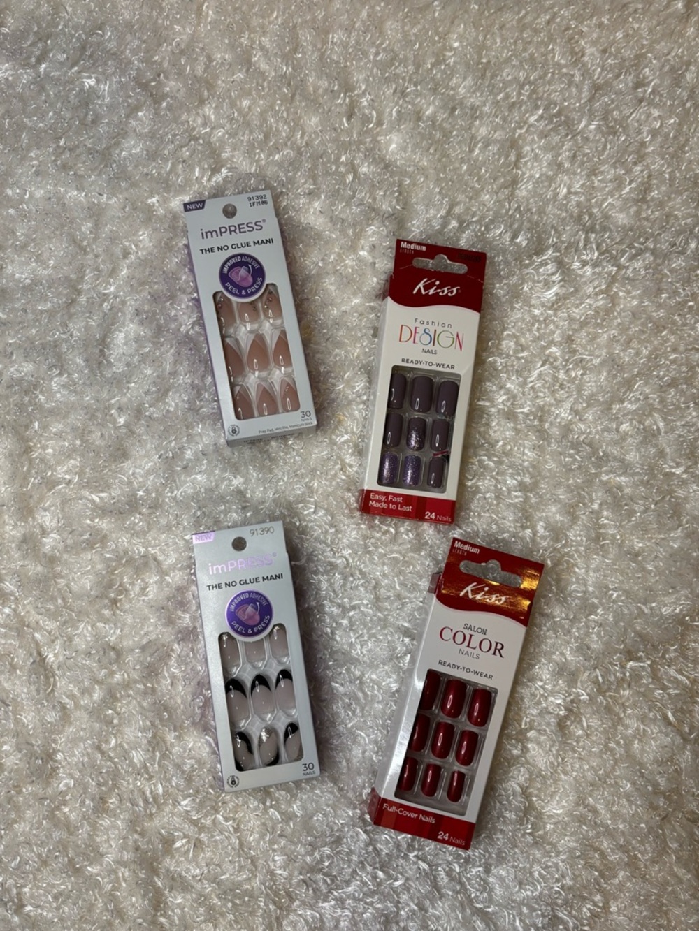 imPRESS Black and White French Tip Press-On Nails